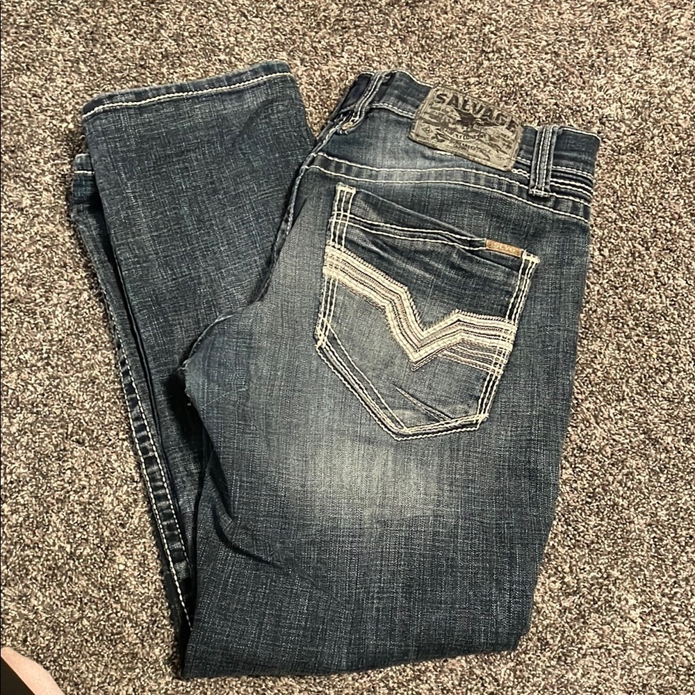 Salvage Dark Blue Men's Jeans
